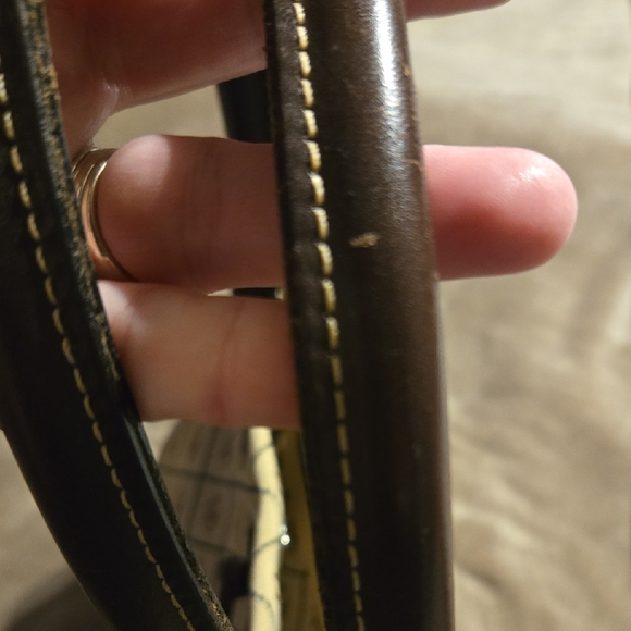 Brown Patterned Tote Bag - Picture 5 of 6